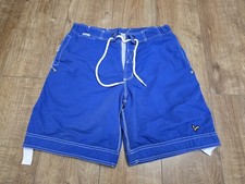 Voi Jeans Mens Blue Beach Holiday Shorts Light Weight Size L Used