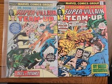 SUPER VILLAIN TEAM UP #4 & #5 (1976) MARVEL 1st Shroud Appearance Fine+