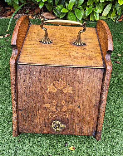 Wooden ash bucket brown - bucket,