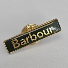 Genuine Barbour Enamel Pin Badge Green Fattorini