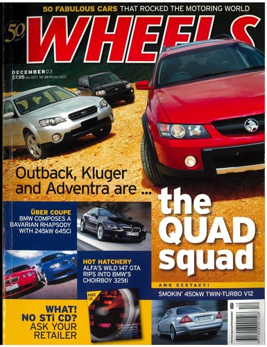 Wheels car magazine - car, december