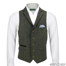 New Mens Wool Mix Herringbone