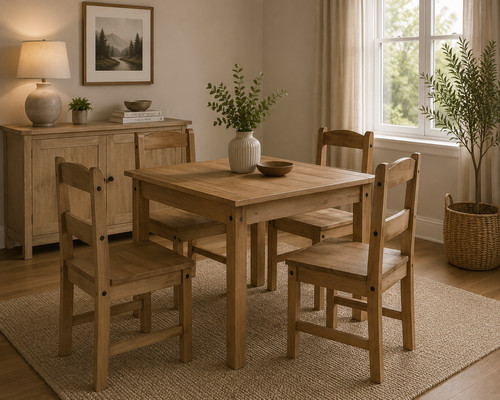 Solid pine natural waxed - natural,