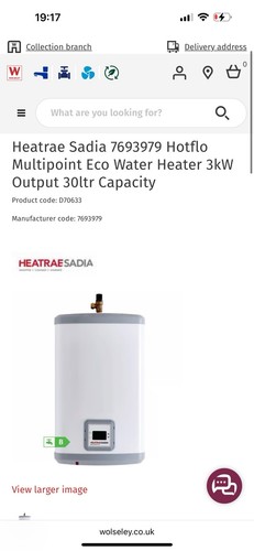 Heatrae sadia 7693979 hotflo - heatrae,