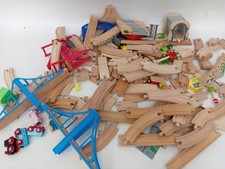 Wooden Train Set Track & Train Bundle Job Lot Collectable Children's Toys