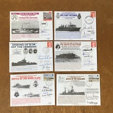 HMS Navy Boats/ Submarines Signed Covers Different Stamped J