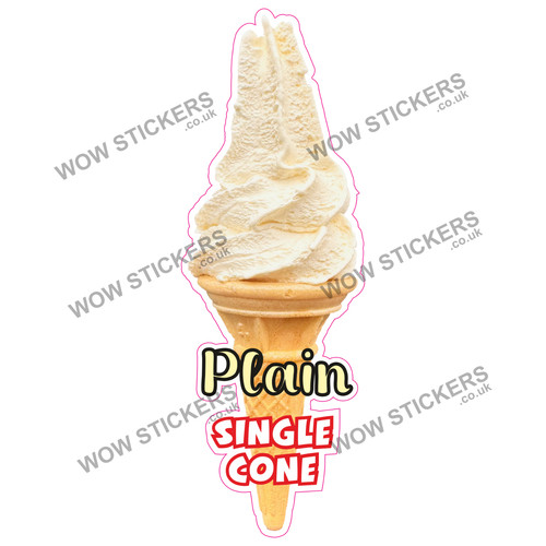 Ice cream van - sticker, plain