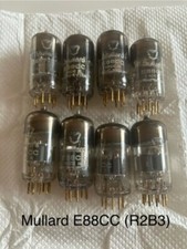 Vintage Mullard Valve E88CC (R2B3) Chrome Dome Gold Pins