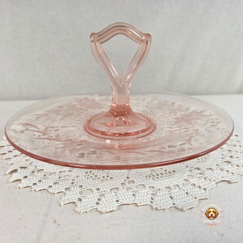 Vintage pink depression glass - vintage,