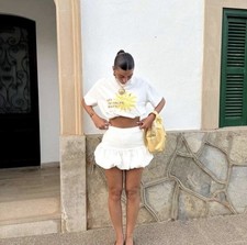 Zara NWT Ivory Linen Blend