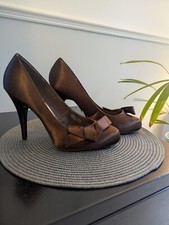 NEW, UNWORN: Brown Satin