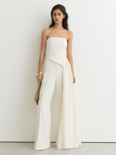 Reiss womens ivory viscose - womens,