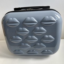 Lulu Guinness vanity case nearly new pale grey 