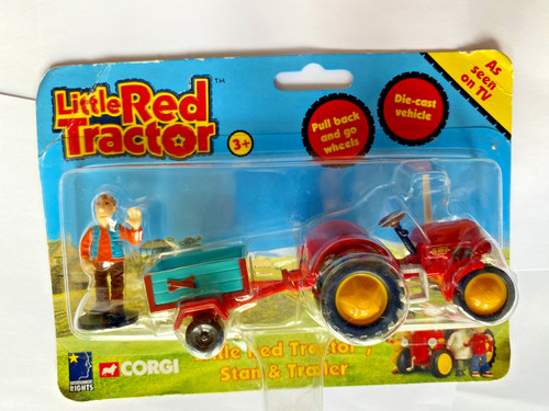 Corgi little red tractor - red,