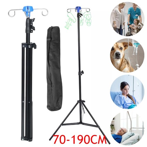 Portable pole drip bag - pole,