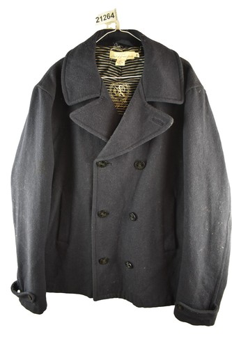 Logg navy pea coat - navy, xl