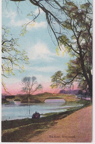Edwardian postcard the avon - postcard,