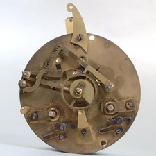 ANTIQUE FRENCH MANTEL CLOCK MOVEMENT two train FOR PARTS