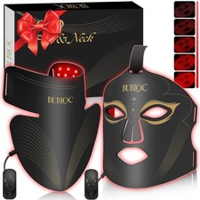 Red Light Therapy Mask Set, Led Mask Light Therapy for Face & Neck, Near-Infrare