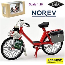 Solex Moped Velosolex 3800 LUXE Model 1969-70 Red 1:18 Norev 182060