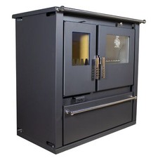 Verso CS Plus Inox 7.7 kW Wood Cooking Stove with Metal Top & Inox Oven