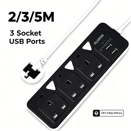 Metre 3 pin mains - metre, uk