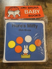 Dick Bruna Baby Book Heres Miffy 1986  Methuen Vintage Original Sealed Miffy