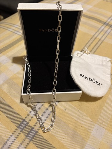 Pandora paper clip necklace - pandora,