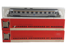 JOUEF 5580, 4693, HO, SNCF, A8 1st & AeD, STAINLESS STEEL PASSENGER COACH SET