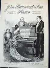 Antique Old Print 1889 John