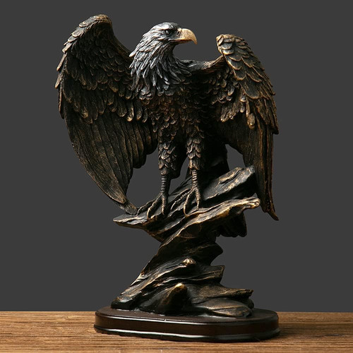 Bronze eagle statue resin - eagle,