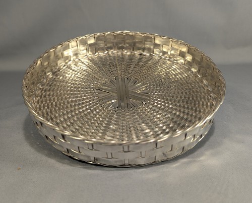 Christofle silver plated woven - silver,