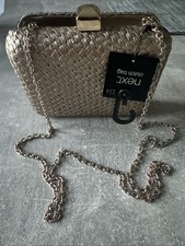 Next Clutch Bag Gold/bronze