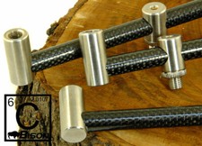 BISON STAINLESS STEEL & CARBON FIBRE GOAL POST / SINGLE POST BUZZ BARS ALL SIZES