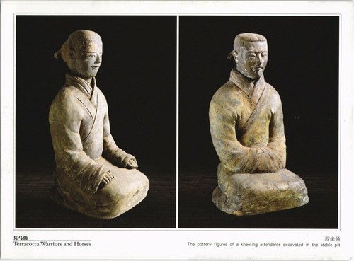 Cpm pottery figures kneeling - cpm,