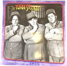 The Three Stooges Wall Calendar 2016 16 Month Calendar 12 Photos Mo Larry Curly