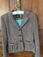 M&S Per Una Lightweight Vintage Style ~ Tweed Jacket ~ Perfect For Autumn UK 12