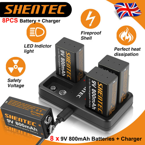 Shentec block 800mah - 9v,