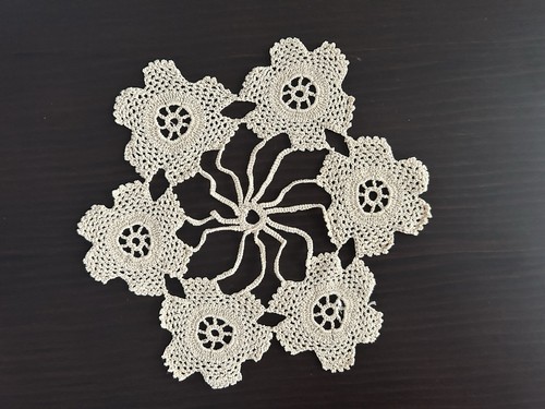 Hand knitted crochet macrame - hand,