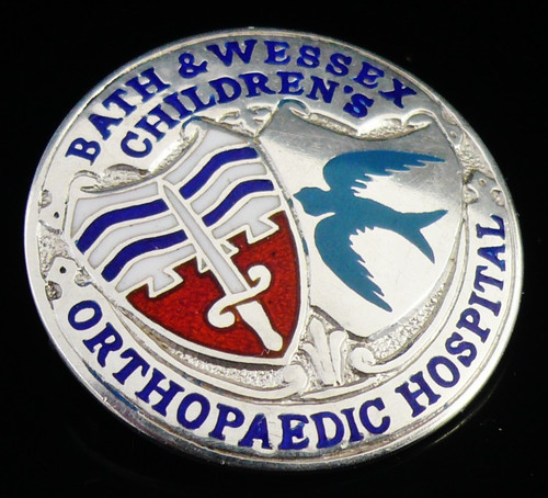 Sterling silver nursing badge - silver,