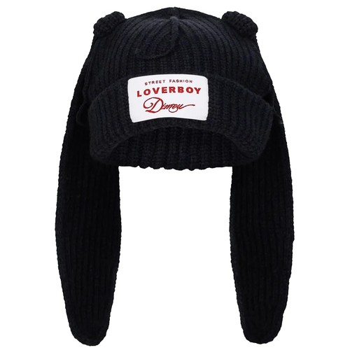 Bunny ears hat beanie with - bunny,