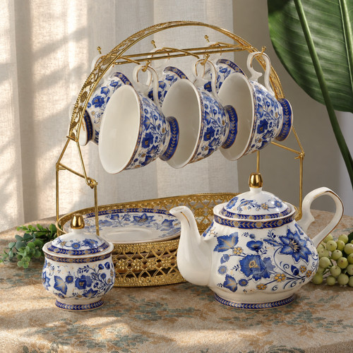 English porcelain tea set - english,