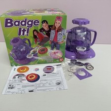 Bandai Badge It - Badge Maker Machine Boxed With Spares And Instructions 