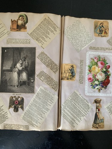 Antique victorian scrapbook - victorian,
