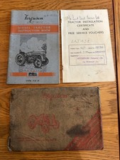 Ferguson TEF20 Instruction book with original greaseproof envelope