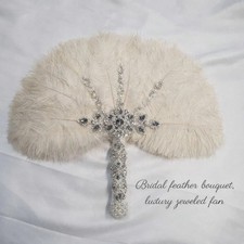 Ostrich Feather Fan Wedding