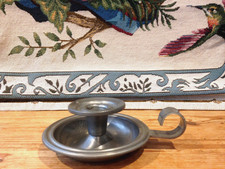 VINTAGE STYLE METAL CHAMBER STICK/ CANDLE HOLDER