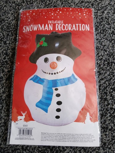 Inflatable snowman decoration - inflatable,