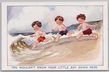 FRED SPURGIN You wouldn't Know Your Little Boy Postcard Briny Series no396