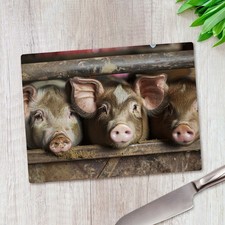 3 Cheeky Pigs in Mud Glass